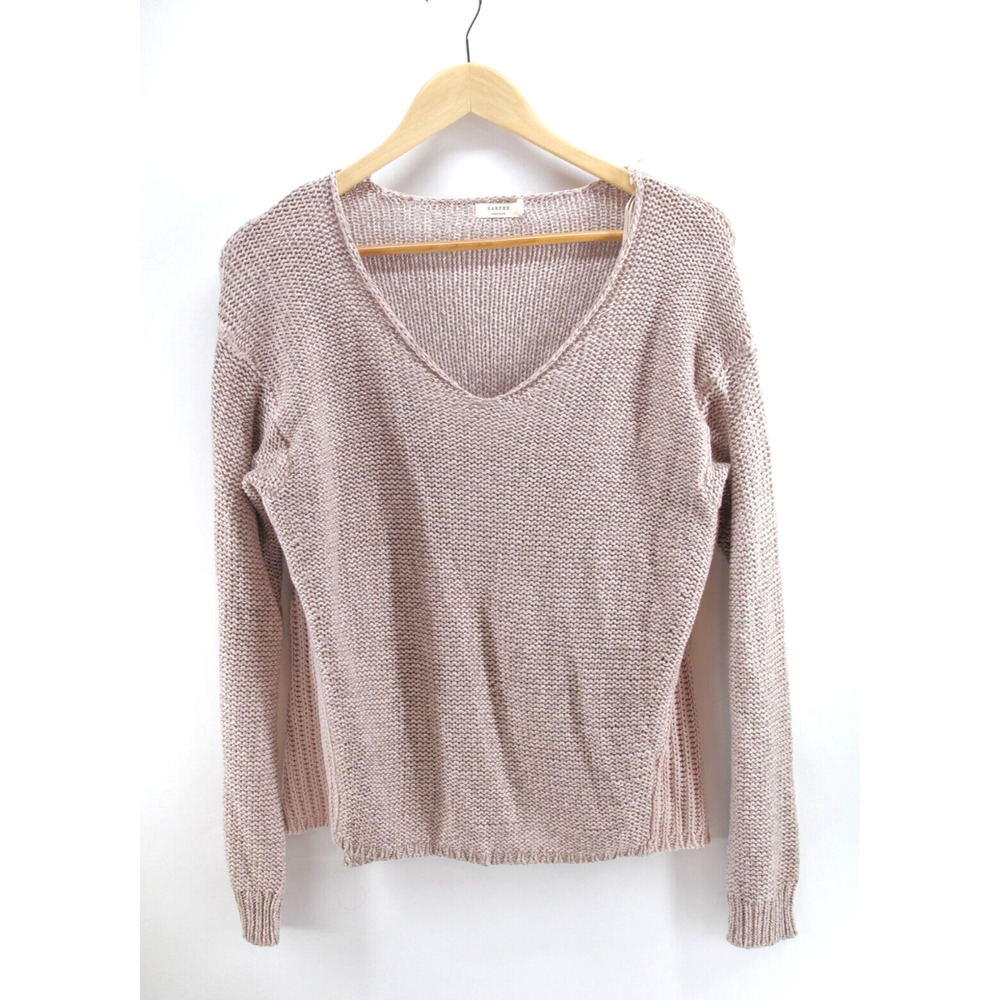 Harper Heritage Sweater Blush Pink Fuzzy‎ Knit Women's Size Large